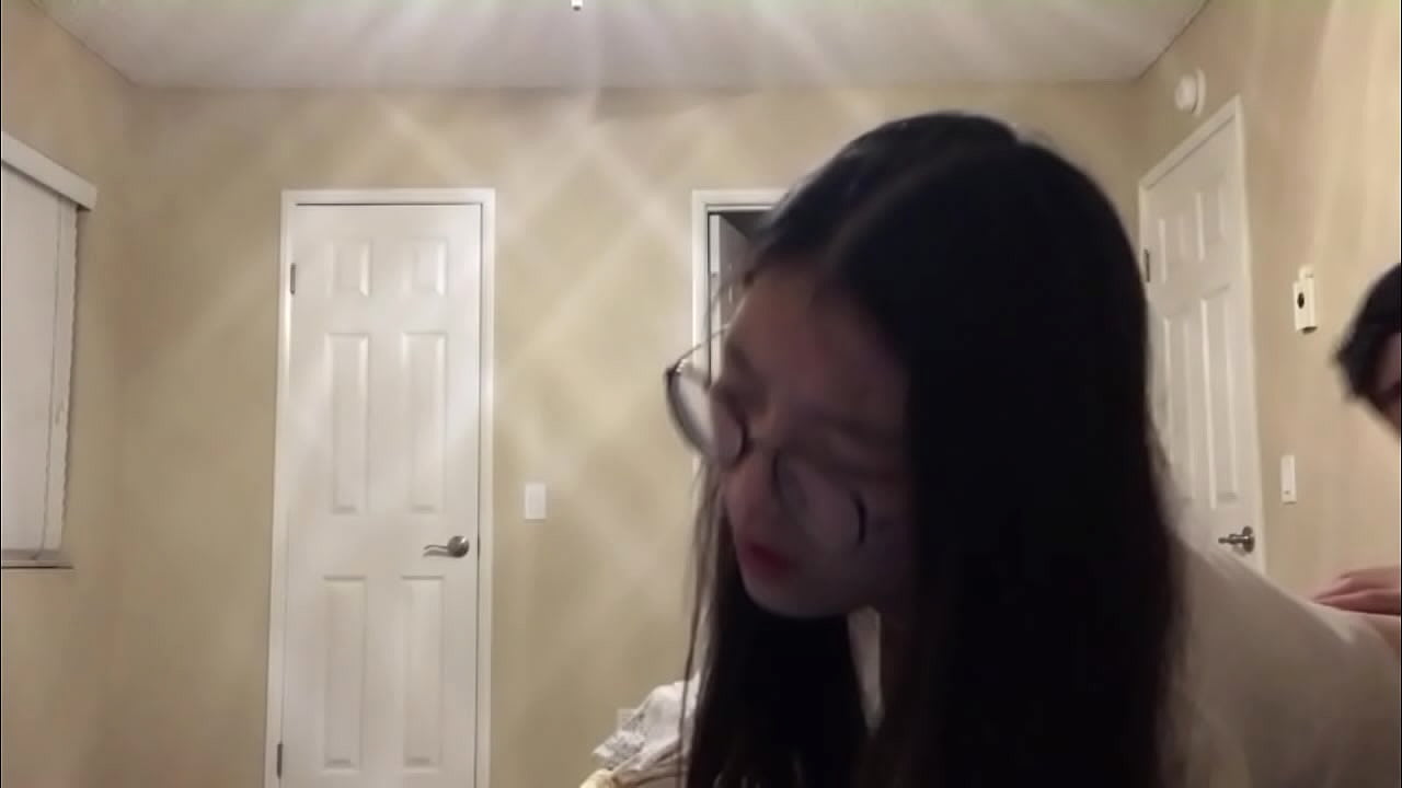 Hot UCSD Chinese student gets pounded hard and cum on face during zoom class